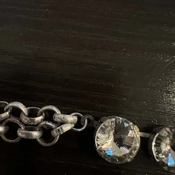 Crystal & Silver statement necklace - Picture 10 of 13